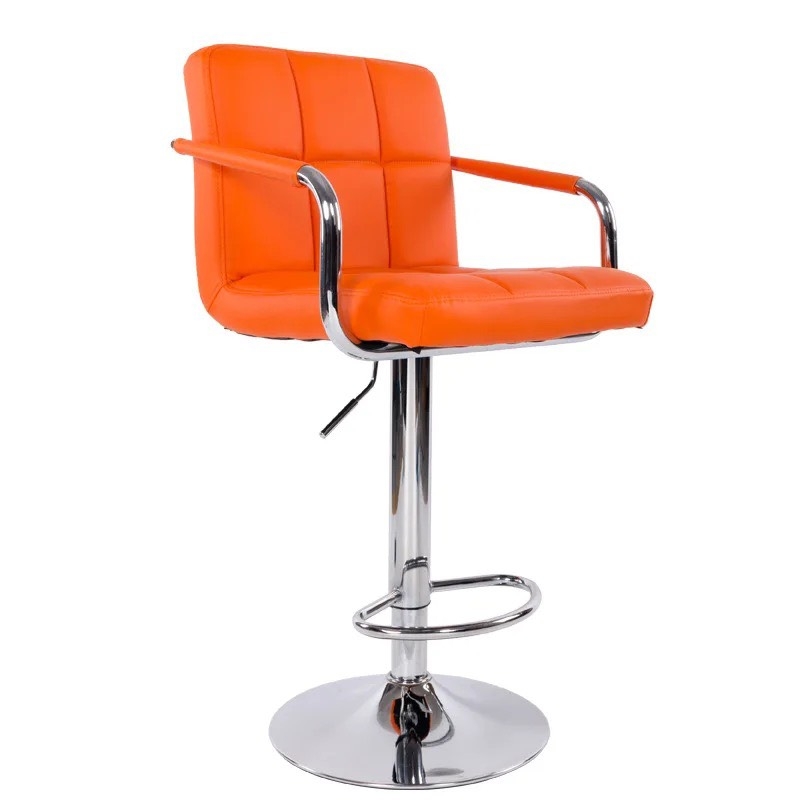 Ghế Bar Bọc Da Lưng Vuông Có Tay - QB19