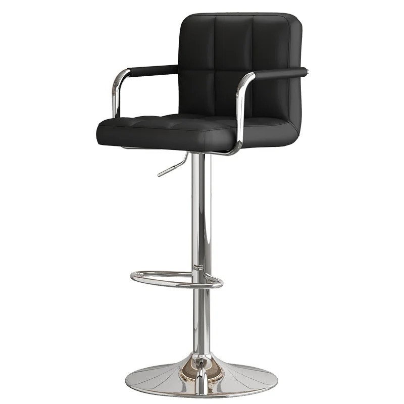 Ghế Bar Bọc Da Lưng Vuông Có Tay - QB19