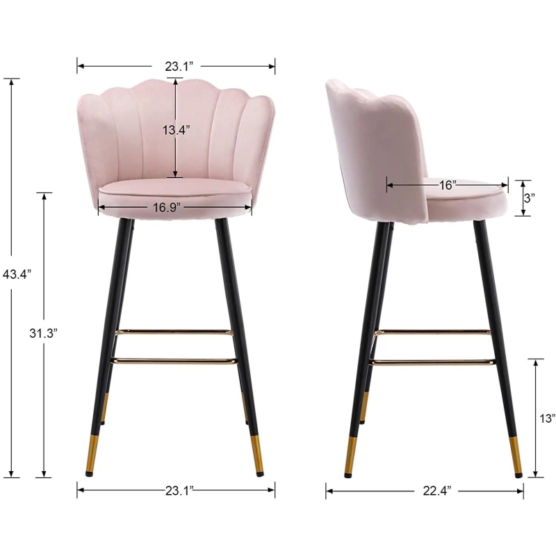 Ghế Bar Lưng Vương Miện Sang Trọng - QB21
