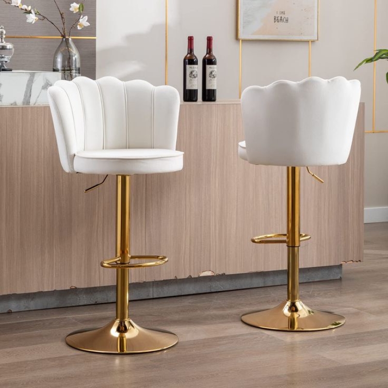 Ghế Bar Vương Miện Chân Xoay 360 Độ - QB23
