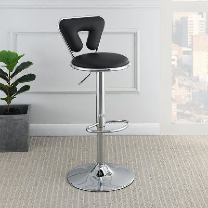 Ghế Bar Lưng Da Tam Giác Chân Trụ Xoay - QB24