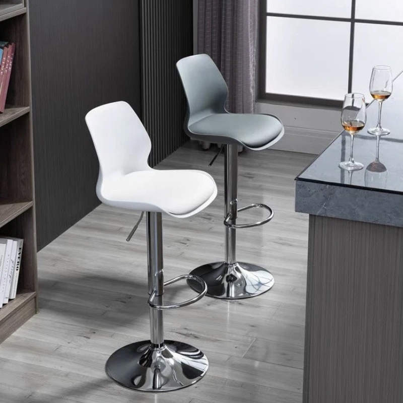 Ghế Bar Lưng Nhựa Mặt Nệm Xoay 360 Độ - QB31