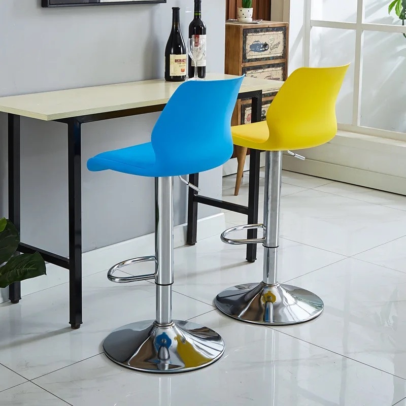 Ghế Bar Lưng Nhựa Mặt Nệm Xoay 360 Độ - QB31