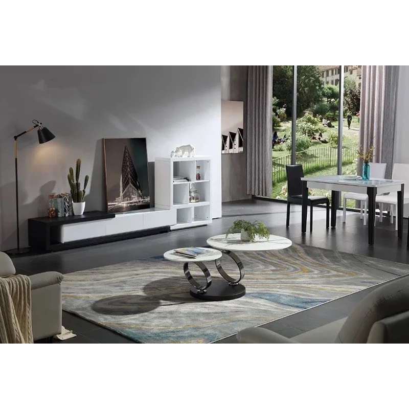 Bàn Trà Sofa Đôi Mặt Đá Phiến Ceramic - BT13