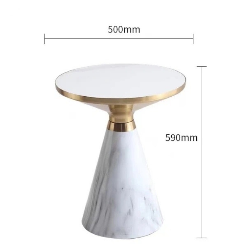 Bàn Trà Sofa Mặt Đá Chân Mạ Vàng Nhập Khẩu - BT14