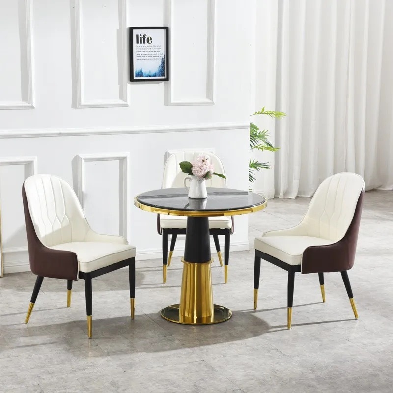 Bàn Trà Sofa Tiếp Khách Mặt Đá Chân Mạ  - BT15