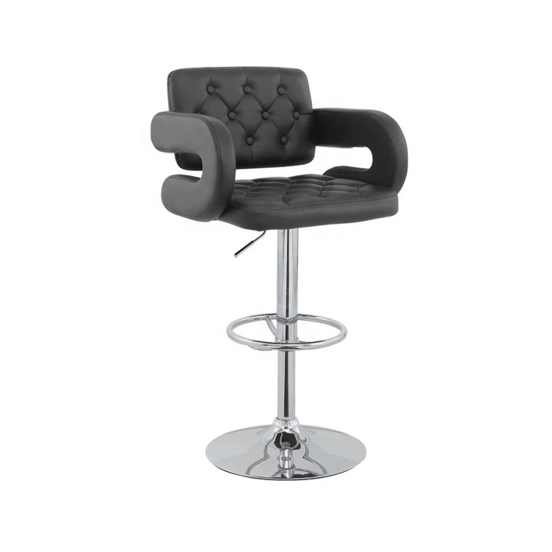 Ghế Bar Bọc Da Lưng Nút Thắt Có Tay - QB33