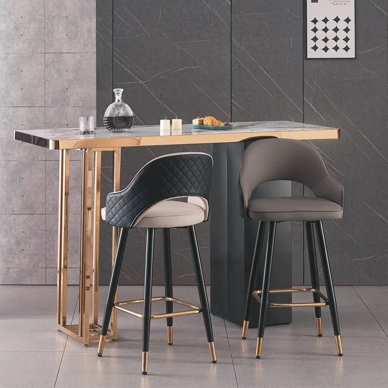 Ghế Bar Lễ Tân Chân Cố Định Nhập Khẩu - QB34