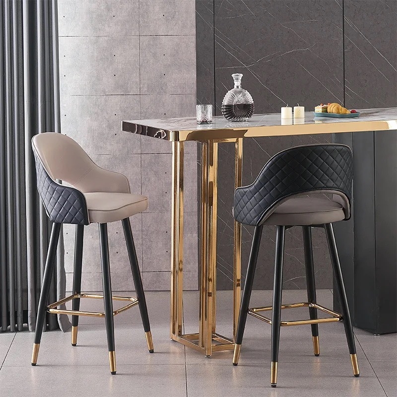 Ghế Bar Lễ Tân Chân Cố Định Nhập Khẩu - QB34