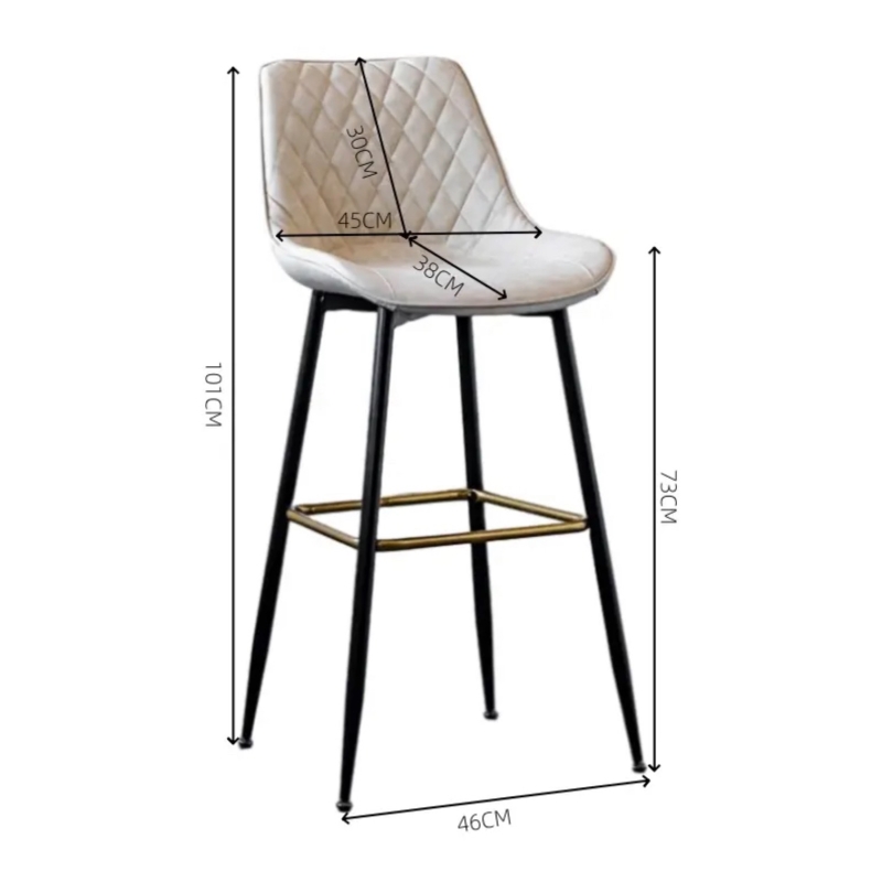 Ghế Bar Bọc Da 4 Chân Gỗ Giá Tốt - QB35