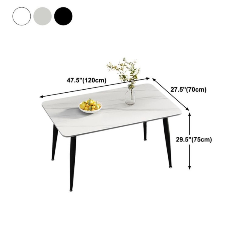 Bàn Ăn Mặt Đá Phiến Trắng Vân Mây - BA6