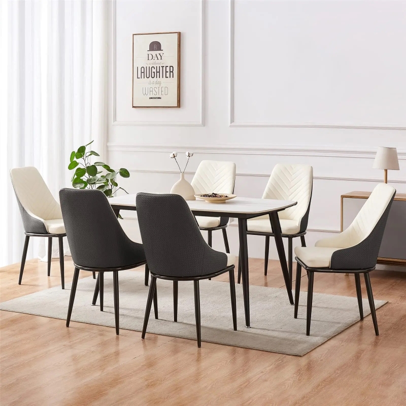 Ghế Ăn SUNNY Lưng Xương Cá Chân Sắt - GA39