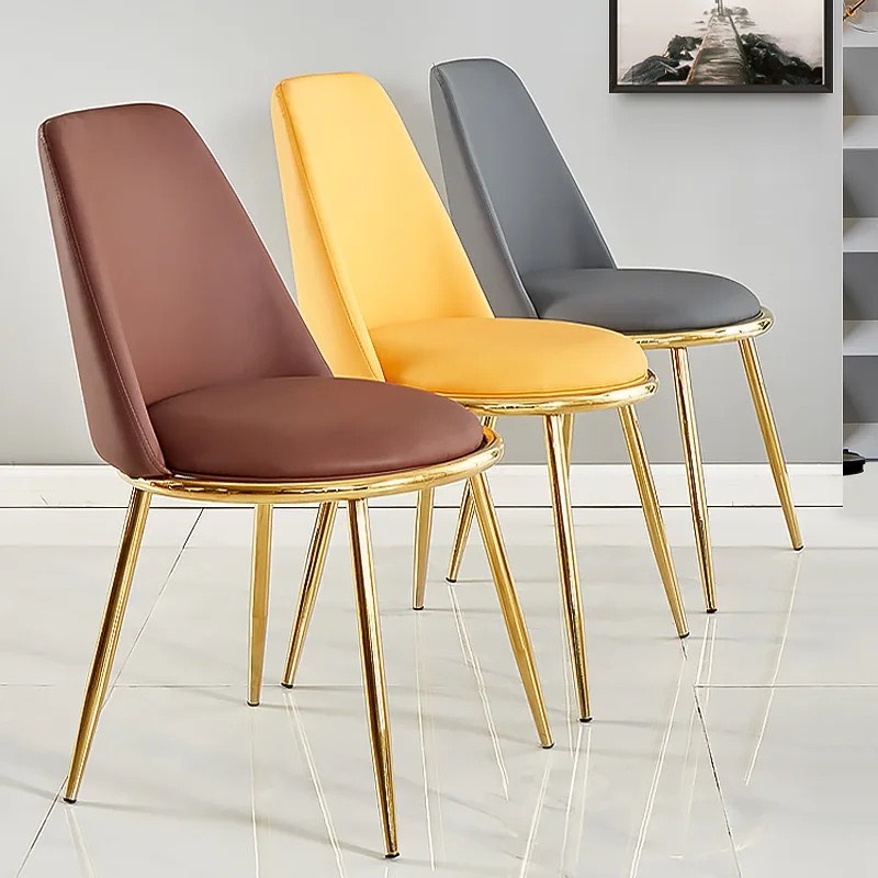 Ghế Ăn AURORA Bọc Nệm Chân Mạ Vàng -  GA50