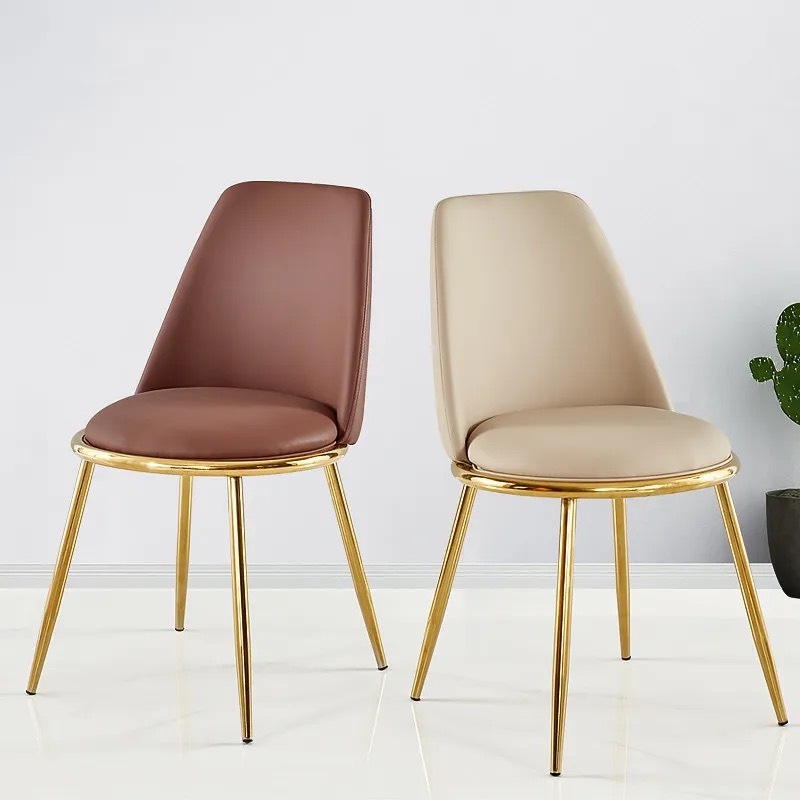 Ghế Ăn AURORA Bọc Nệm Chân Mạ Vàng -  GA50