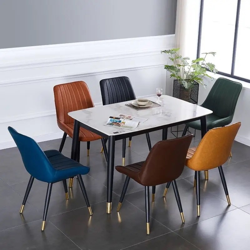 Ghế Ăn LOFT Nệm PVC Chân Sắt Vững Chắc - GA51