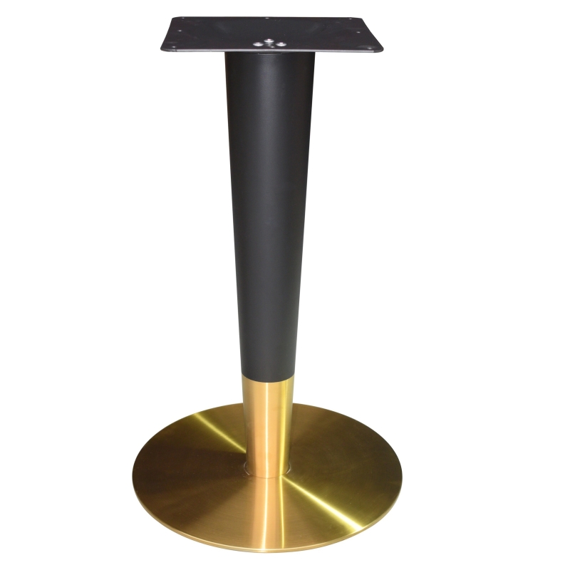 Phụ Kiện Chân Bàn Sắt Tròn Mạ Núm Vàng - PK6