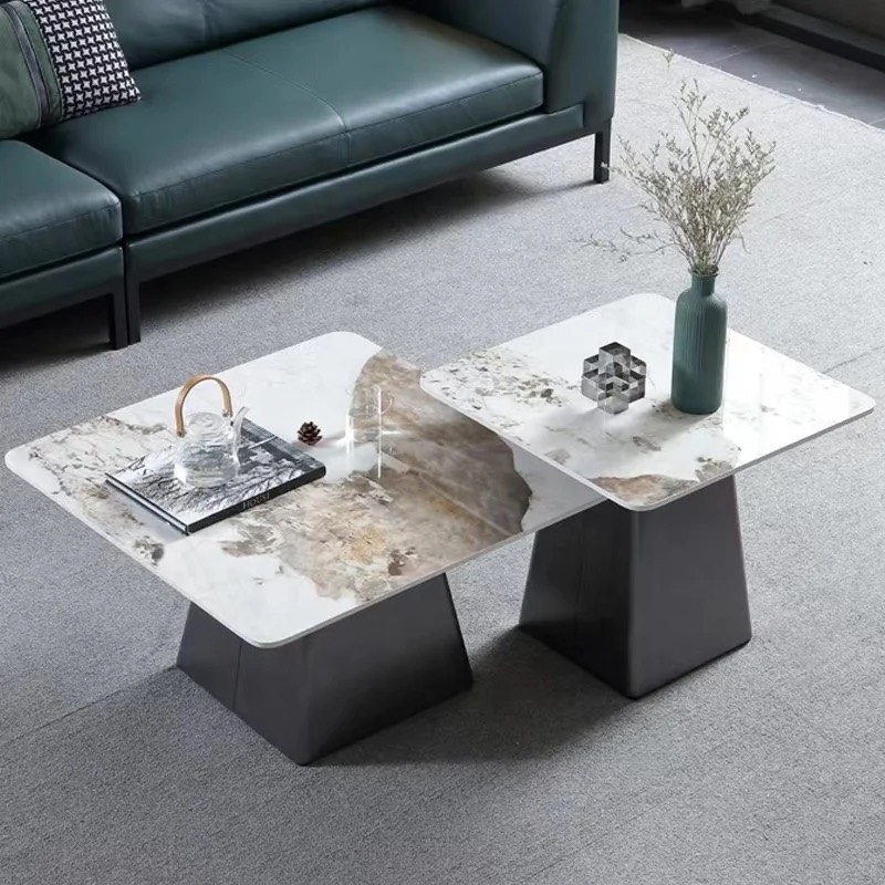 Bàn Trà Sofa Vuông Mặt Cường Lực Cao Cấp - BT16
