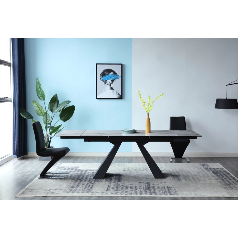 Bàn Ăn Rút 2 Đầu Đá Ceramic  - BA19