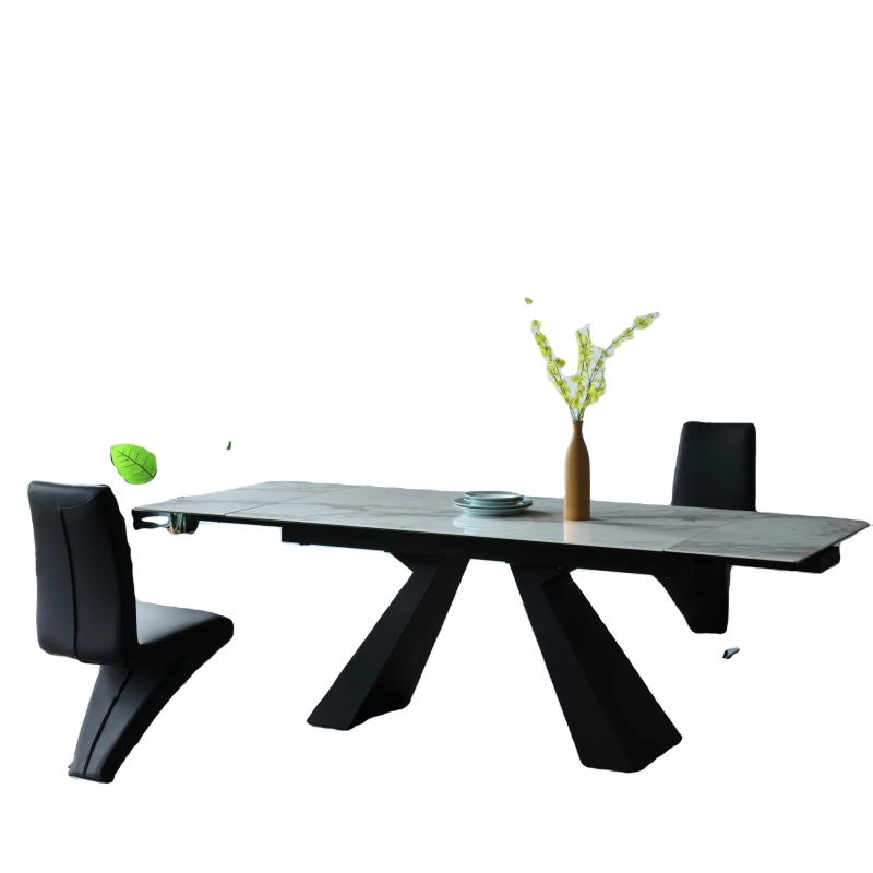 Bàn Ăn Rút 2 Đầu Đá Ceramic  - BA19