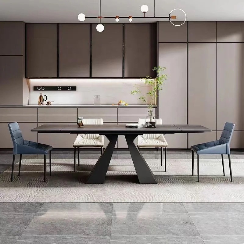 Bàn Ăn Rút 2 Đầu Đá Ceramic  - BA19