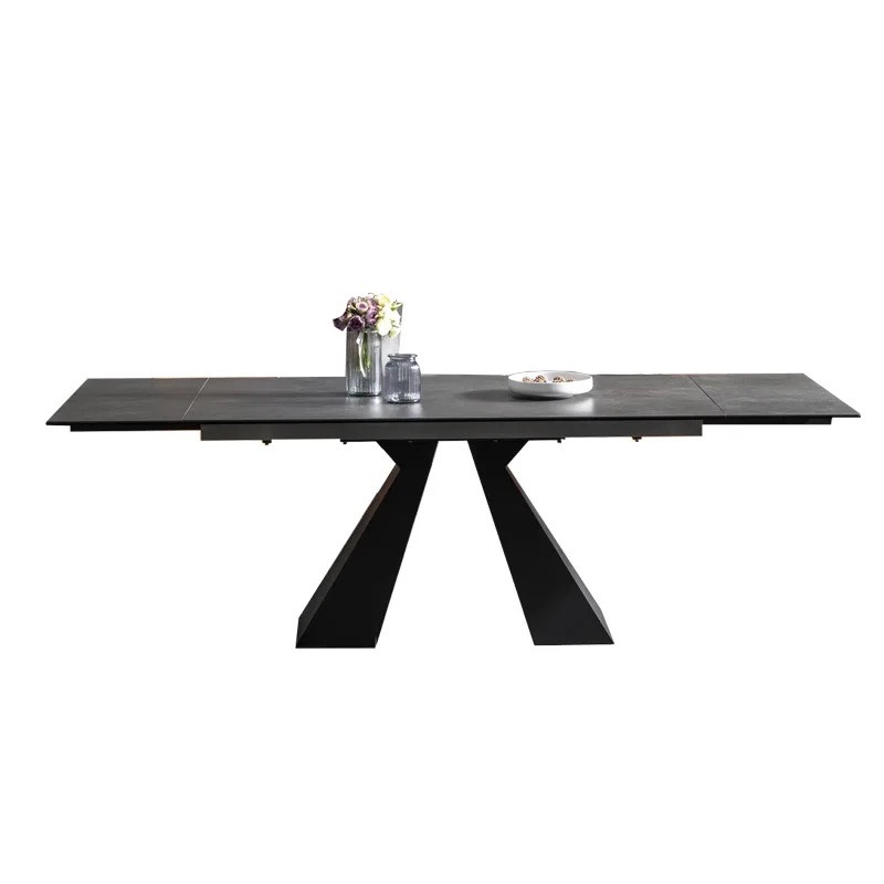 Bàn Ăn Rút 2 Đầu Đá Ceramic  - BA19