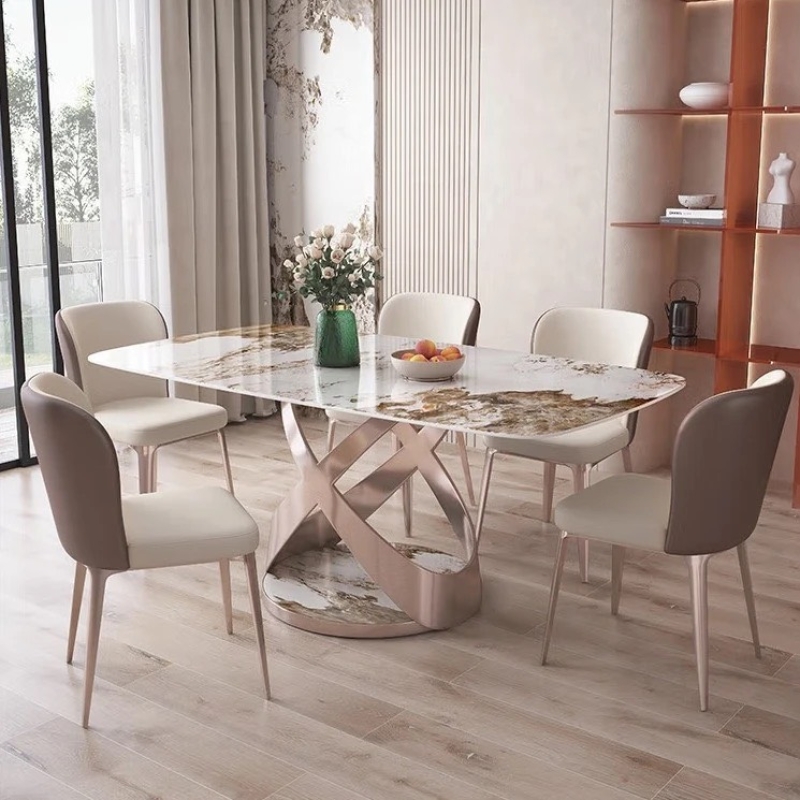 Bàn Ăn Mặt Vuông Chân Chữ X Độc Đáo - BA25
