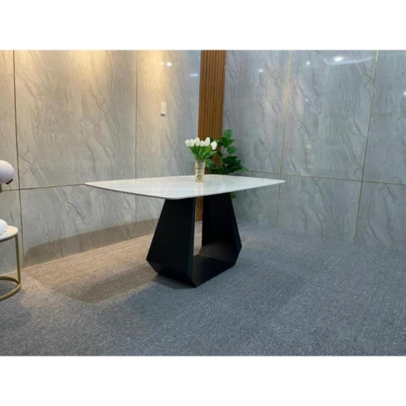 Bàn Ăn Gia Đình Mặt Đá Chân Chữ U - BA28