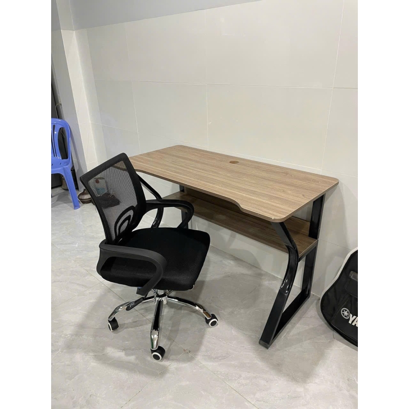 Bàn Văn Phòng Gaming Chân K Uốn Có Kệ - BLV102