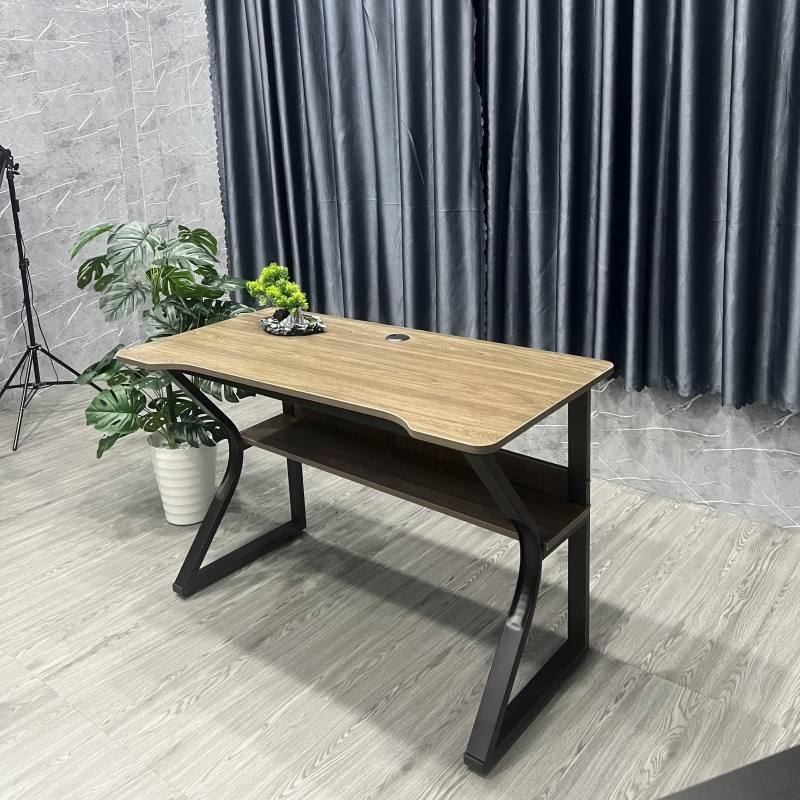 Bàn Văn Phòng Gaming Chân K Uốn Có Kệ - BLV102