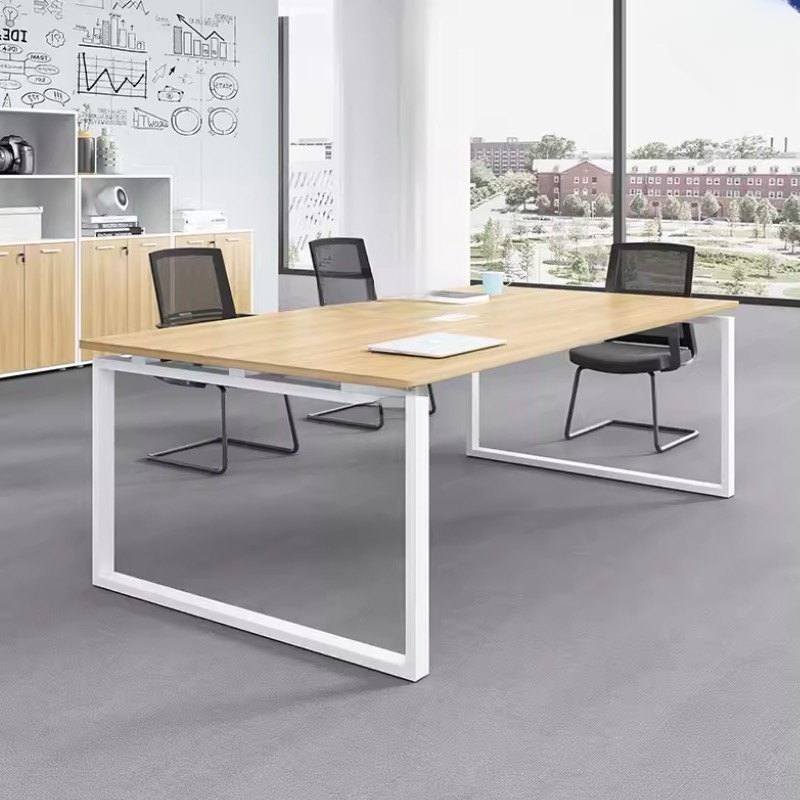 Bàn Họp Văn Phòng Chân Sắt Vuông 2m4 - BH1
