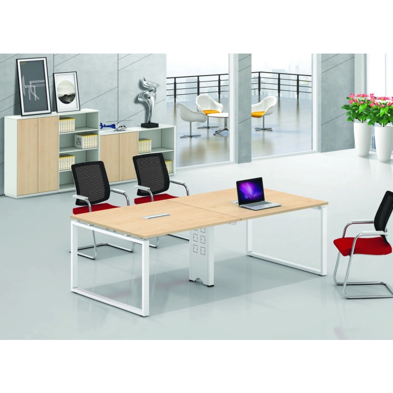 Bàn Họp Văn Phòng Chân Sắt Vuông 2m4 - BH1