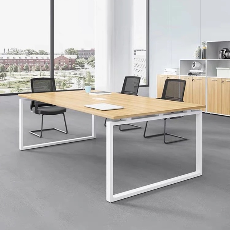 Bàn Họp Văn Phòng Chân Sắt Vuông 2m4 - BH1