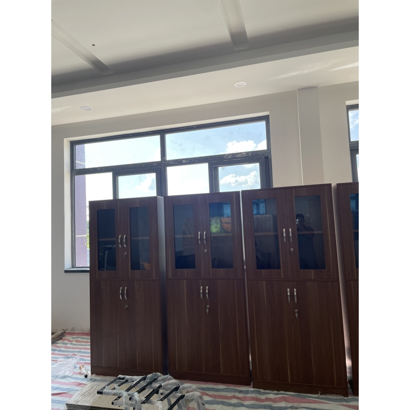 Tủ Tài Liệu Gỗ 4 Cánh Kính Tiện Lợi - THS224