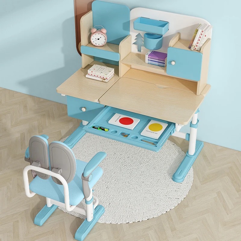 Bàn Học Sinh Kèm Giá Sách Tiện Lợi - BGHS9