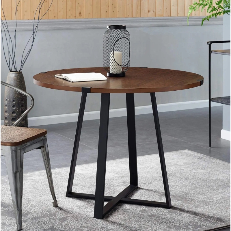 Bàn Cafe Tiếp Khách Mặt Gỗ Chân Sắt - BCF18
