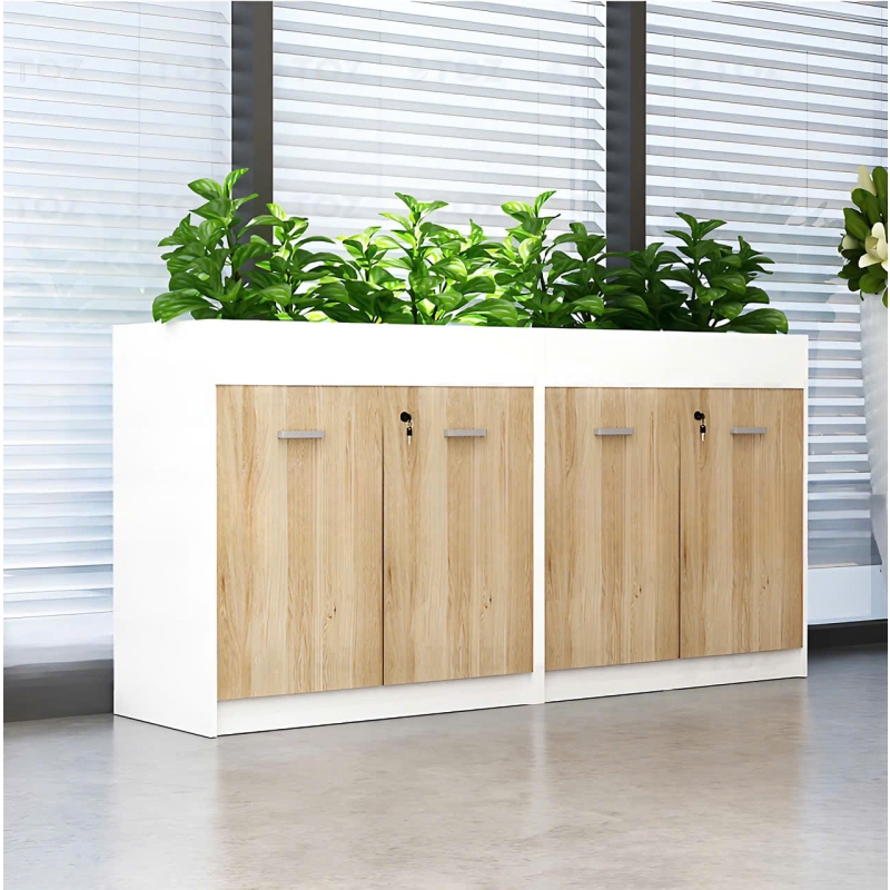 Tủ Văn Phòng Trang Trí Cây Xanh - THS39