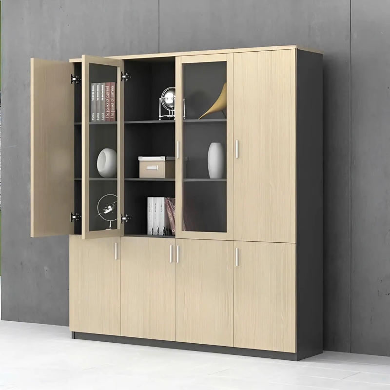Tủ Giám Đốc 4 Cánh Kính  - THS273