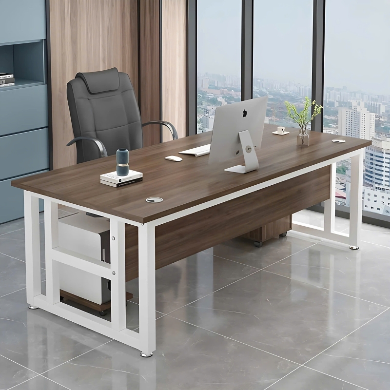 Bàn Giám Đốc Chân Sắt Hộp Vuông - BGĐ8