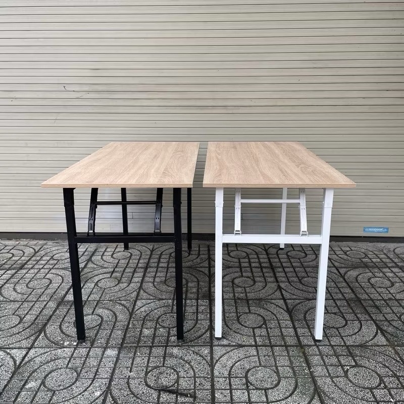 Bàn Làm Việc Chân Gấp Trắng - BLV13