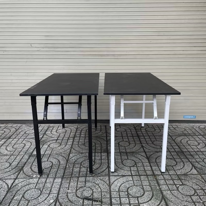 Bàn Làm Việc Chân Gấp Trắng - BLV13