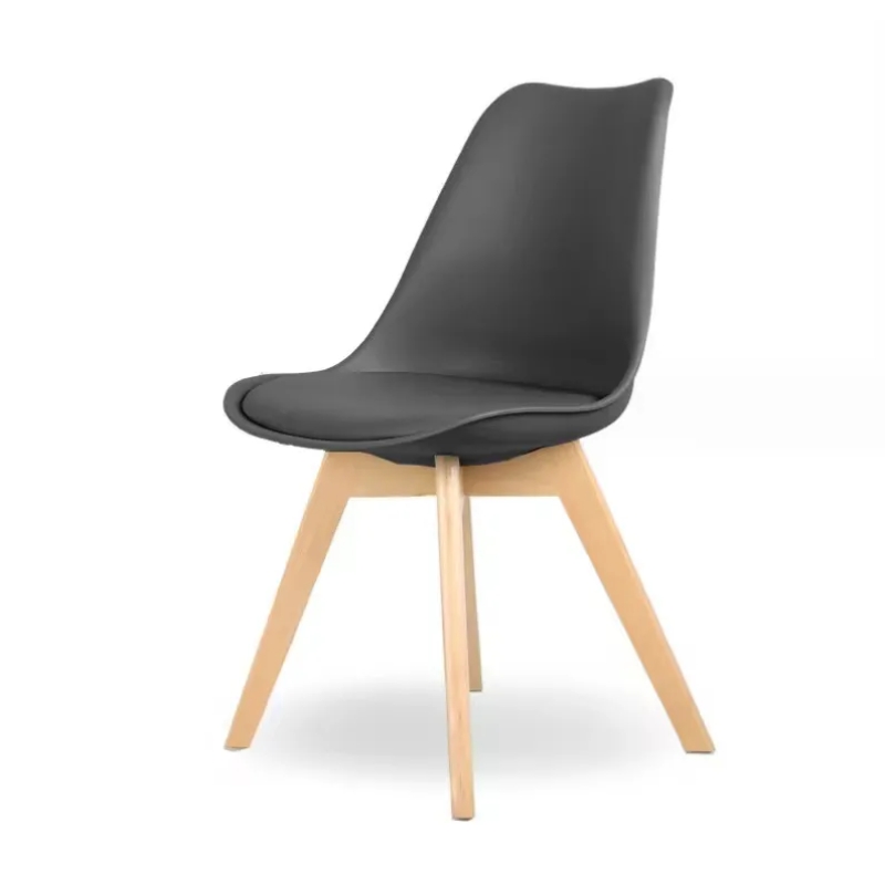 Ghế Cafe Tiếp Khách Emes Bọc Đệm Chân Gỗ - CF2