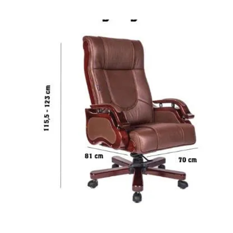 Ghế Giám Đốc Gỗ Tự Nhiên Phong Cách Cổ Điển - GGĐ41