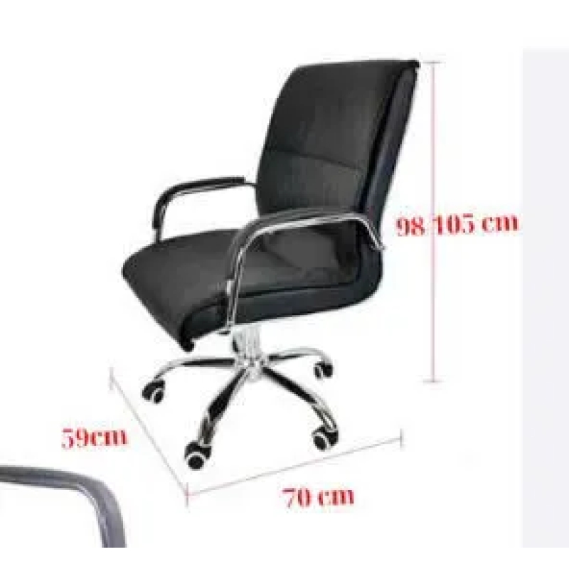 Ghế Giám Đốc Chân Xoay Bọc Da PU - GGĐ15